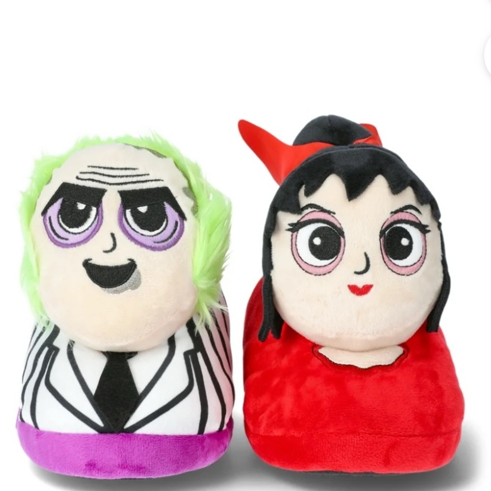 Ground Up Beetlejuice Plush Character Slippers Women’s Size‎ 9/10 NWT